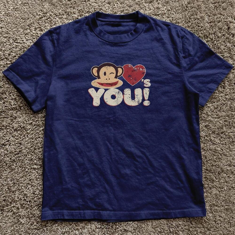 Navy Blue Paul Frank Love You Tee